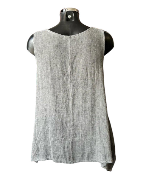 Casey range long sleeveless top - Grey