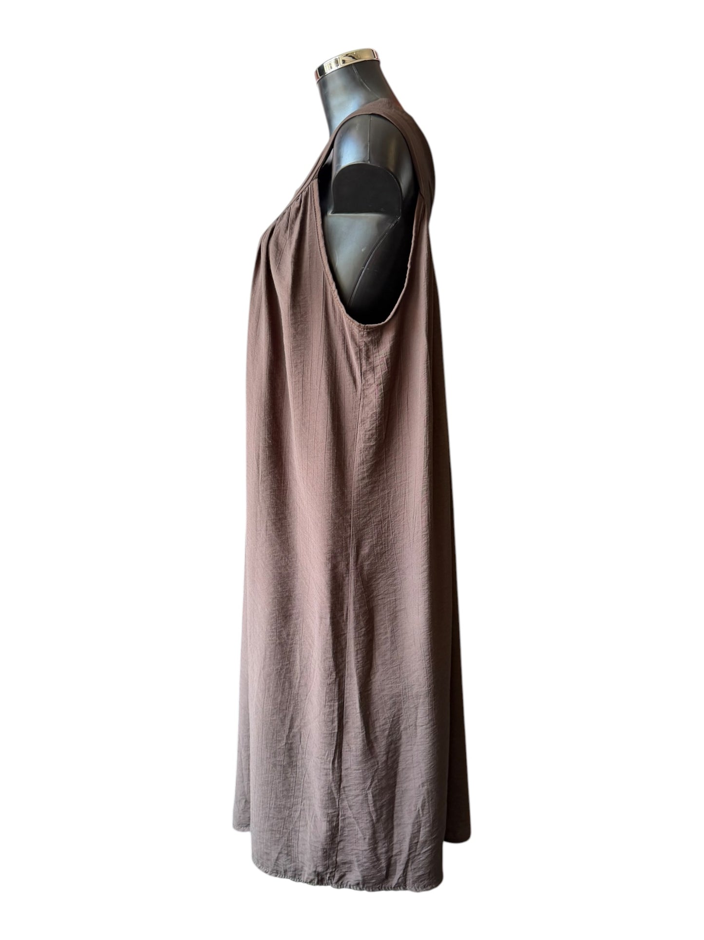 Patsy v neck midi dress - Chocolate