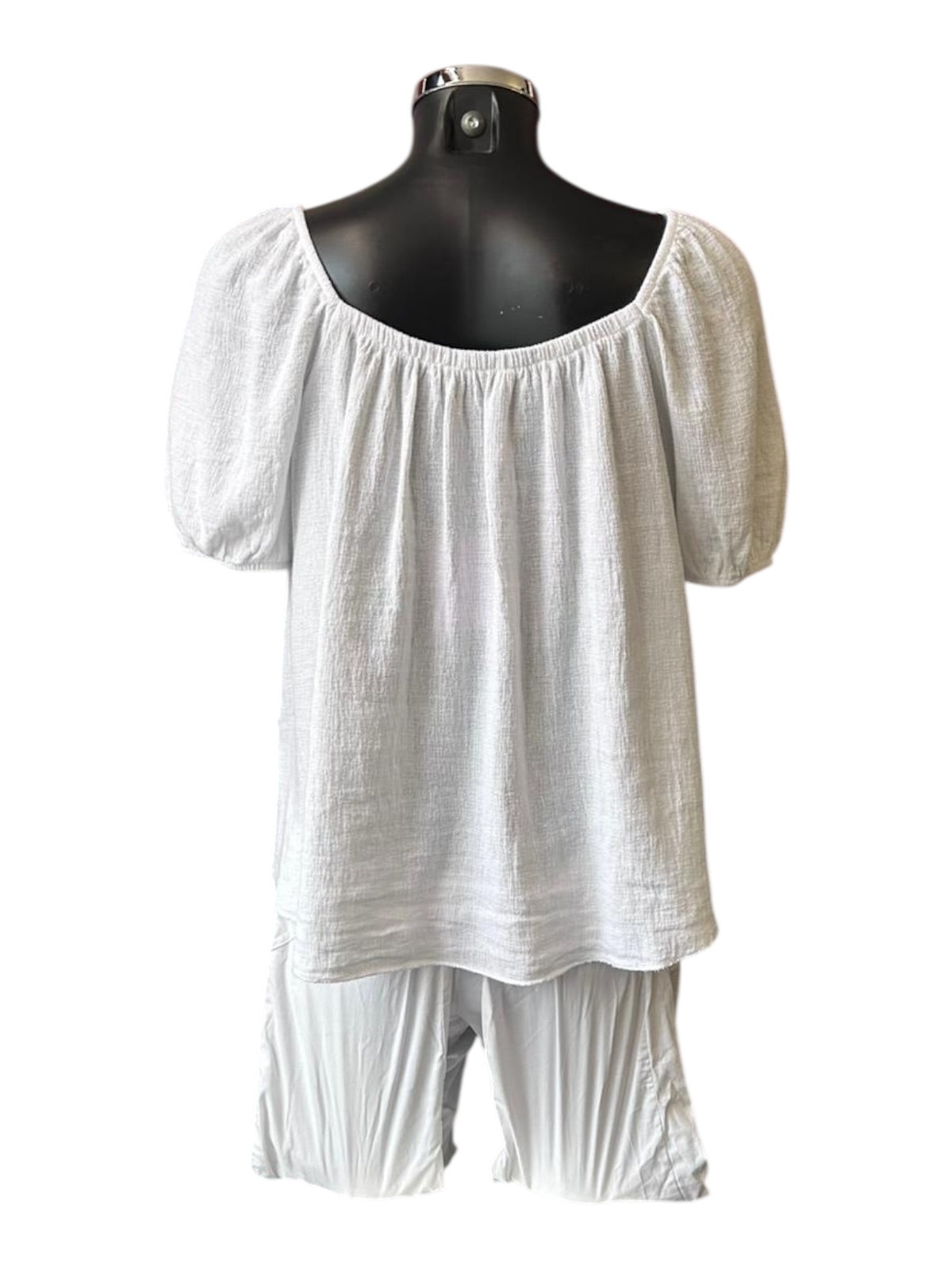 Casey range layered gypsy top - White