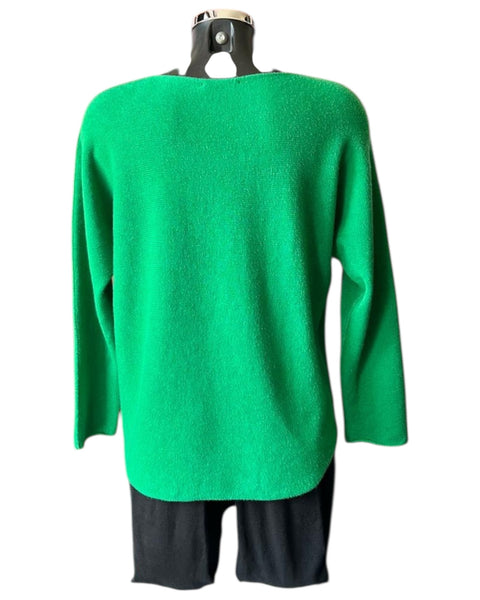 Toni short soft plain jumper - Green