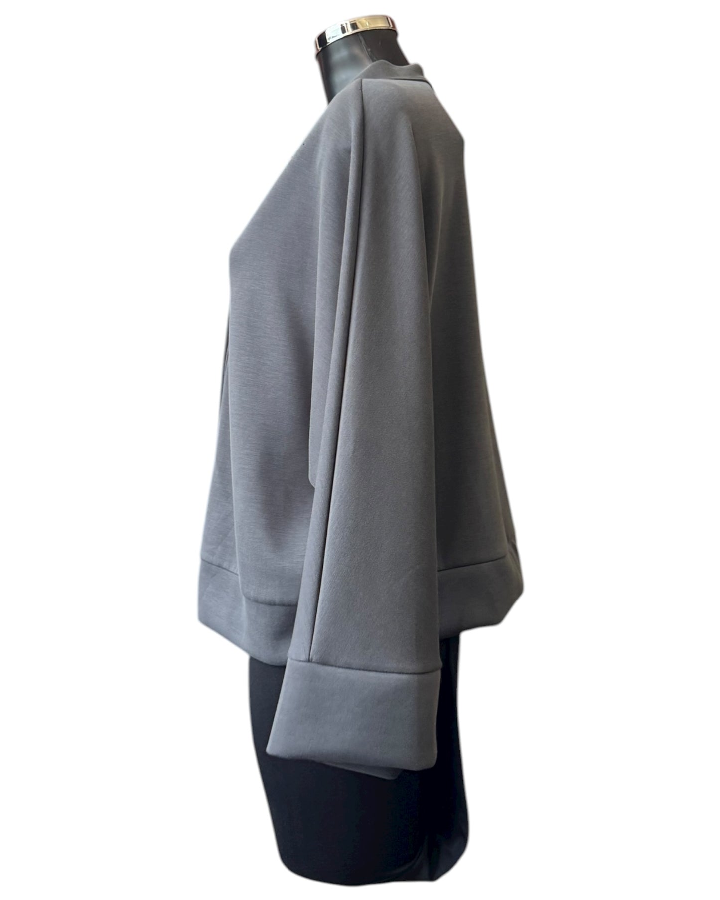 Lola gold button cardigan - Grey