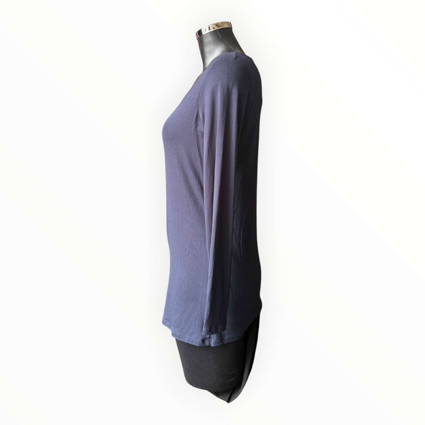 Sasha basic scoop neck top - Navy