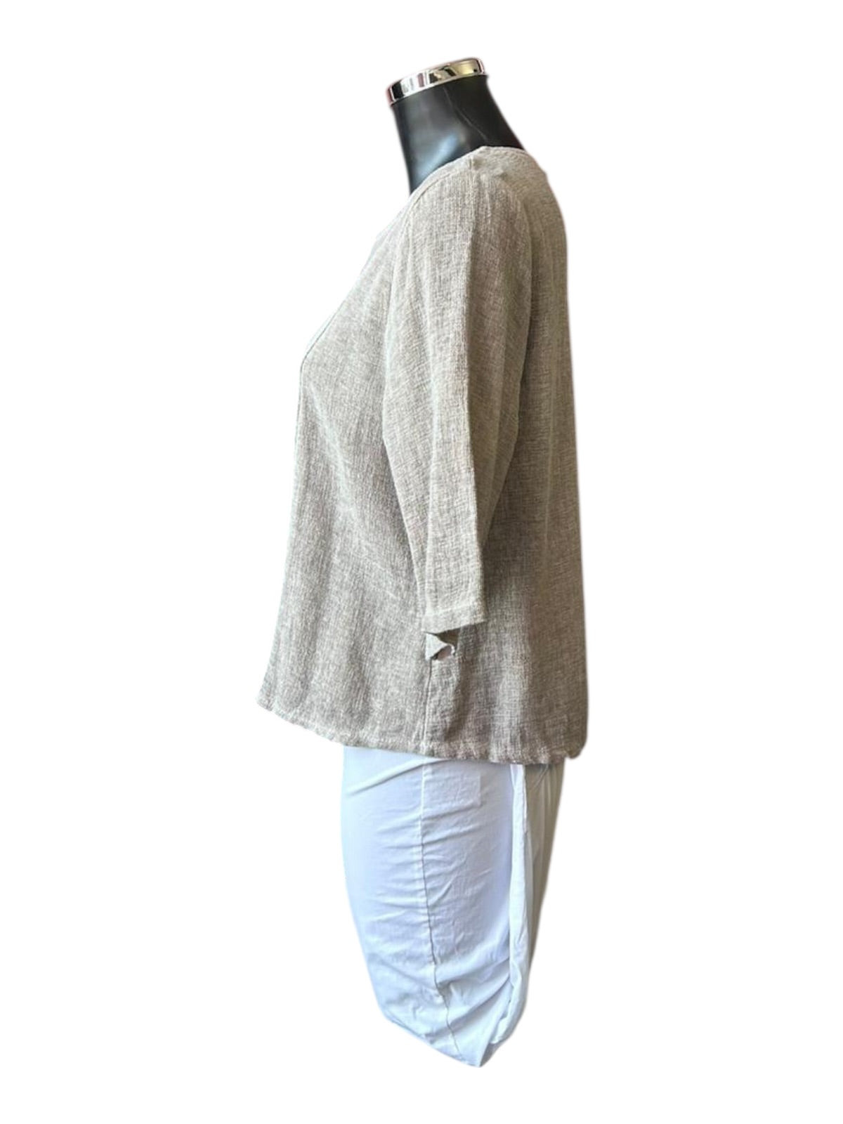 Casey range boxy short top - mocha