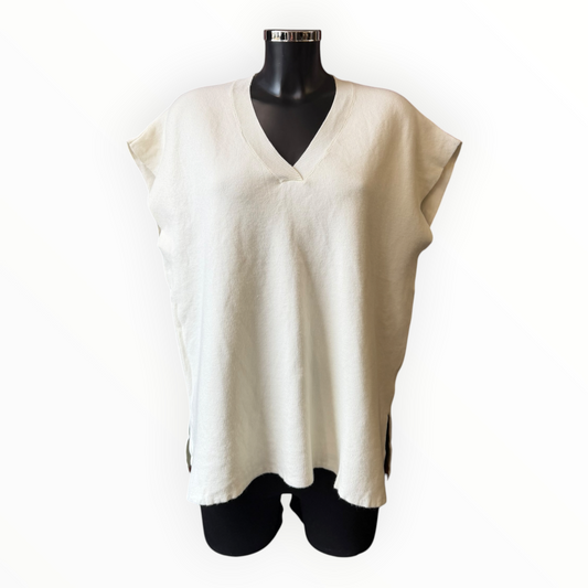 Sienna v neck tank top jumper - Beige