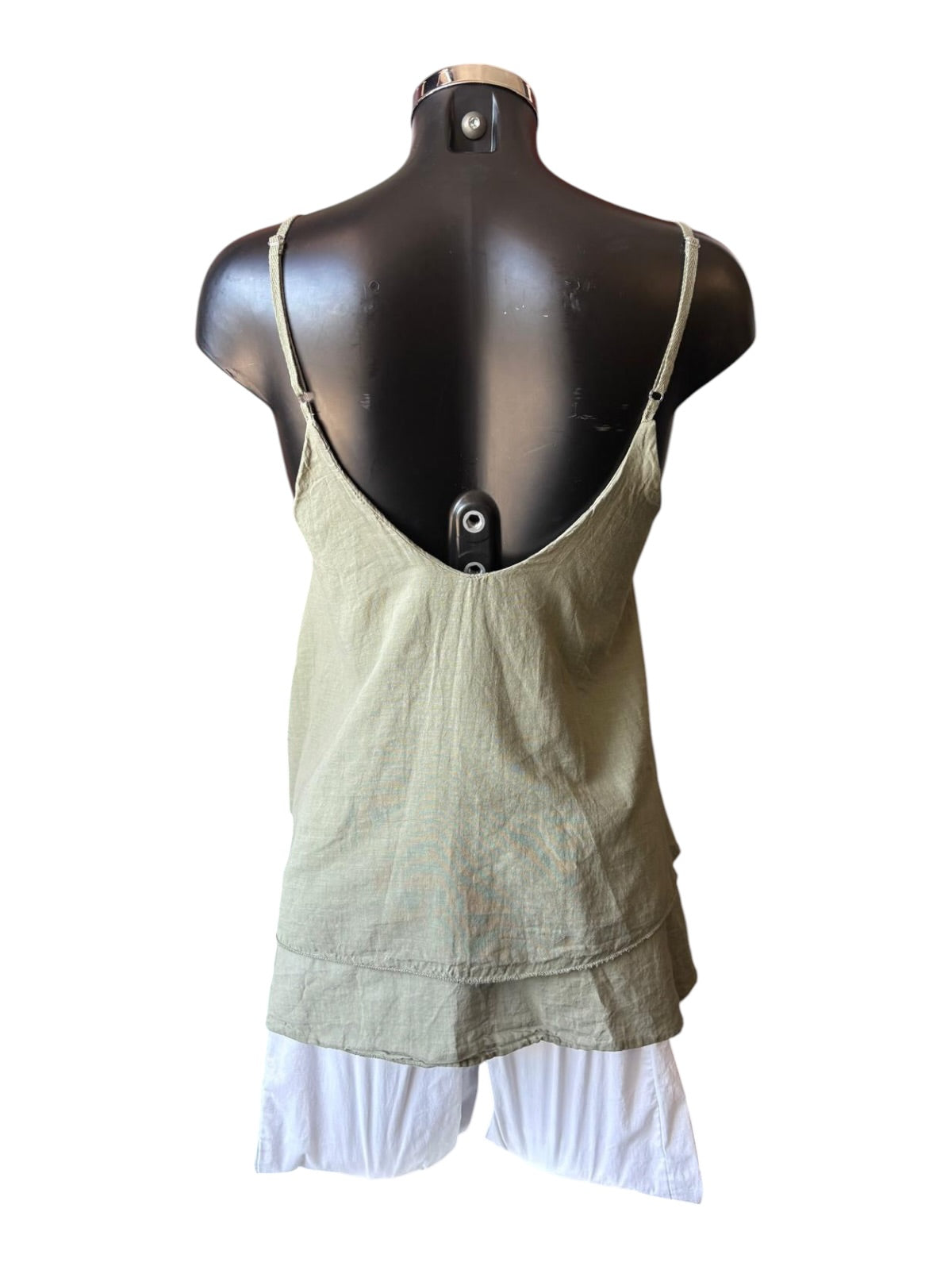 Melissa strappy swing vest - Khaki