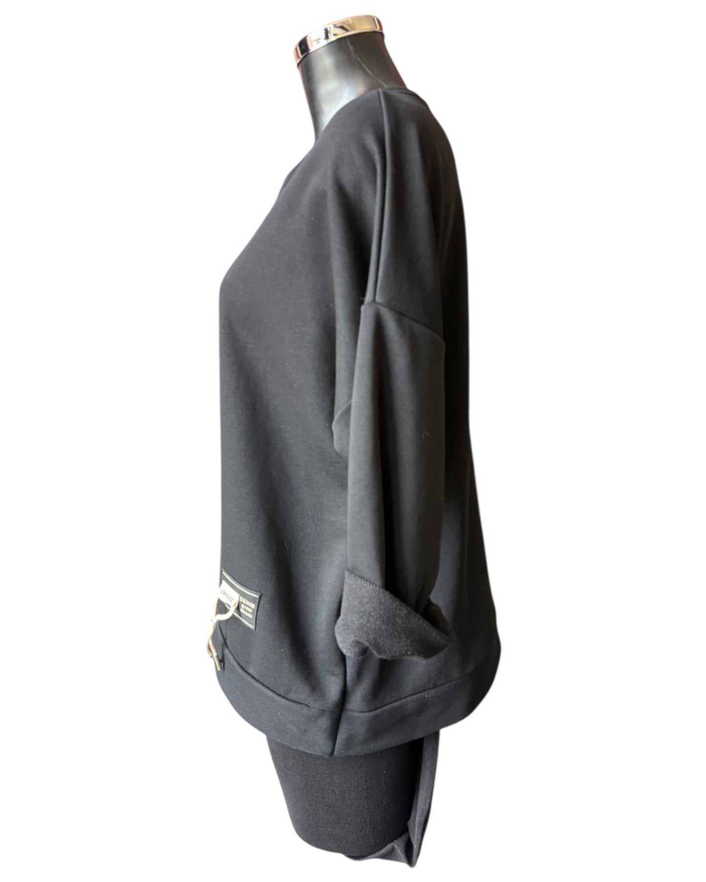 Ellena sweatshirt top - Black