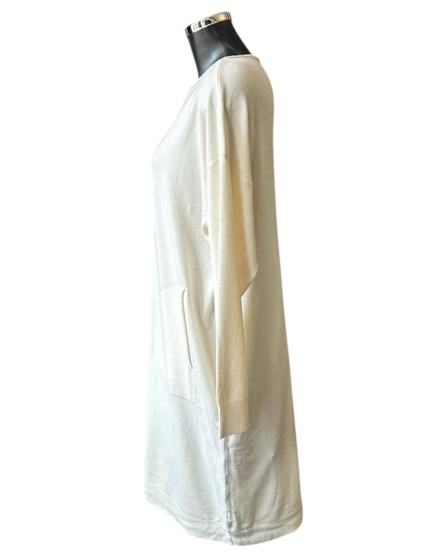 Alice fine knit cream jumper dress