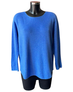 Toni short soft plain jumper - Denim