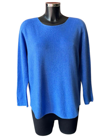 Toni short soft plain jumper - Denim