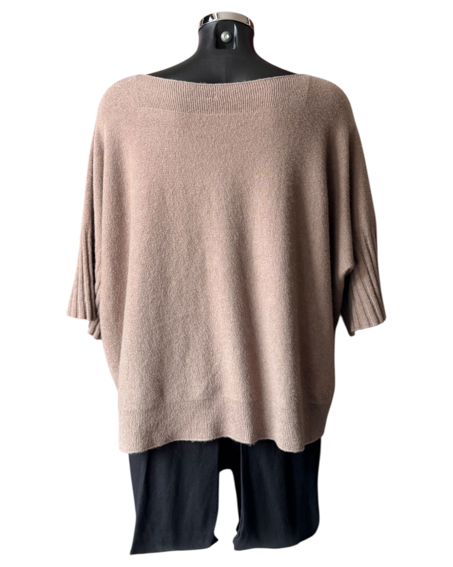 Morgan half sleeve boxy jumper - Taupe