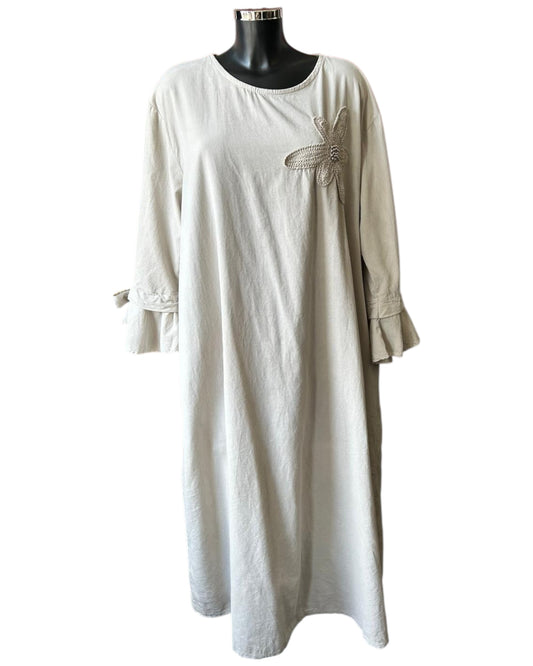 Iris corduroy relaxed fit dress - Beige