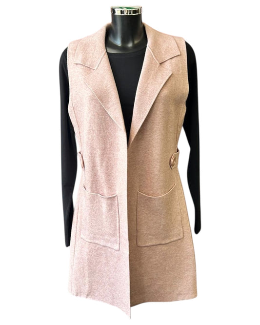 Marley longer waistcoat - Pink
