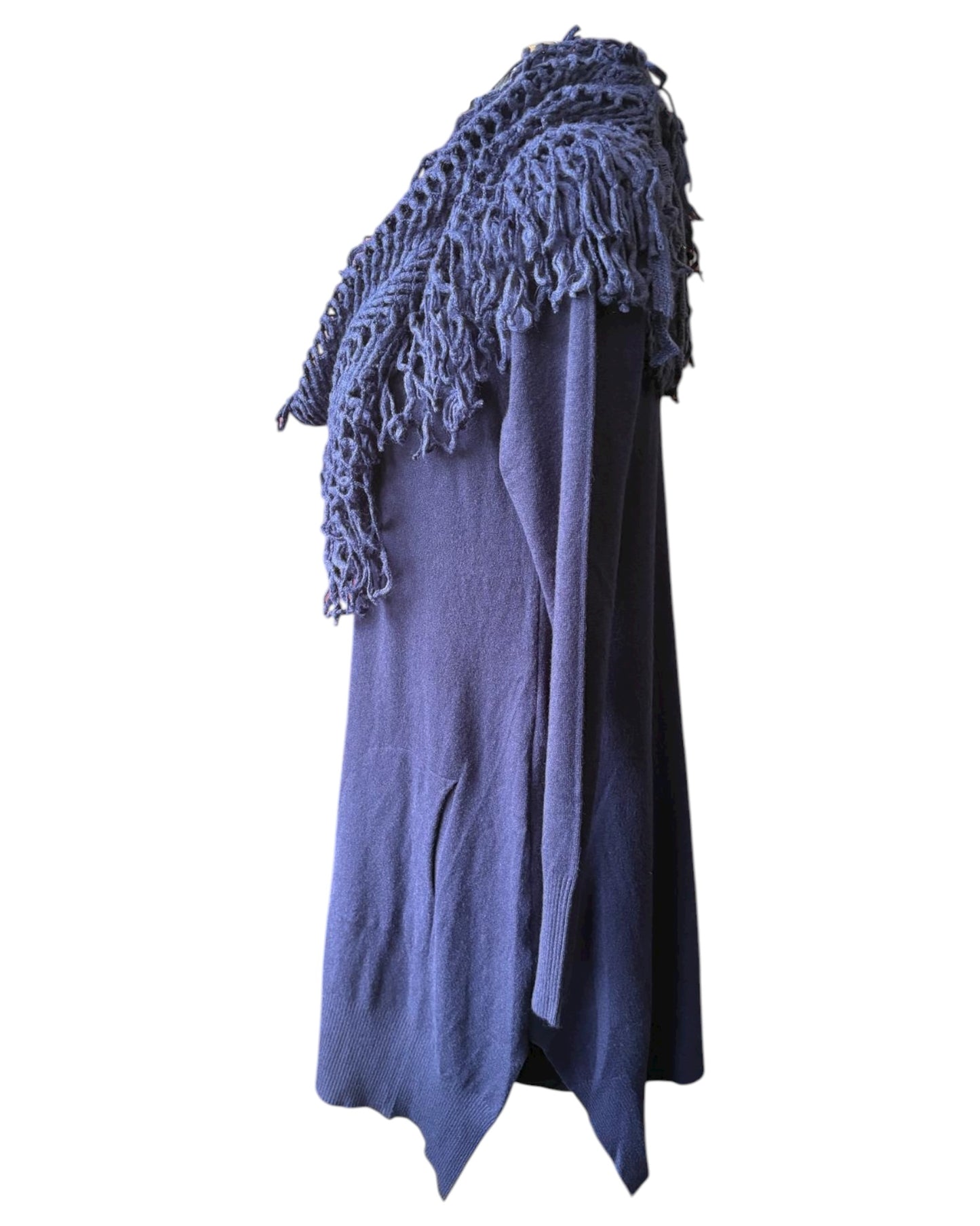 Penny fine knit tunic jumper & snood - Navy