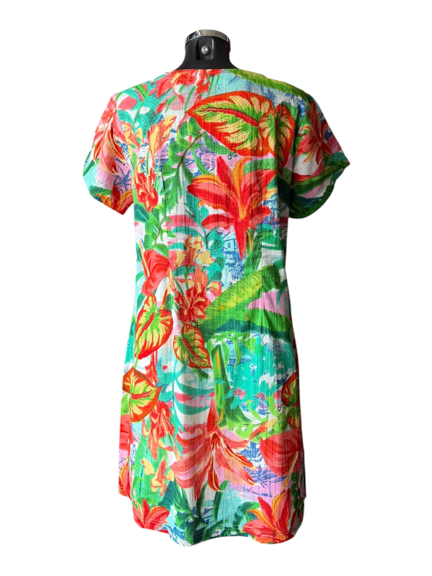 Orientique Equador patch print dress