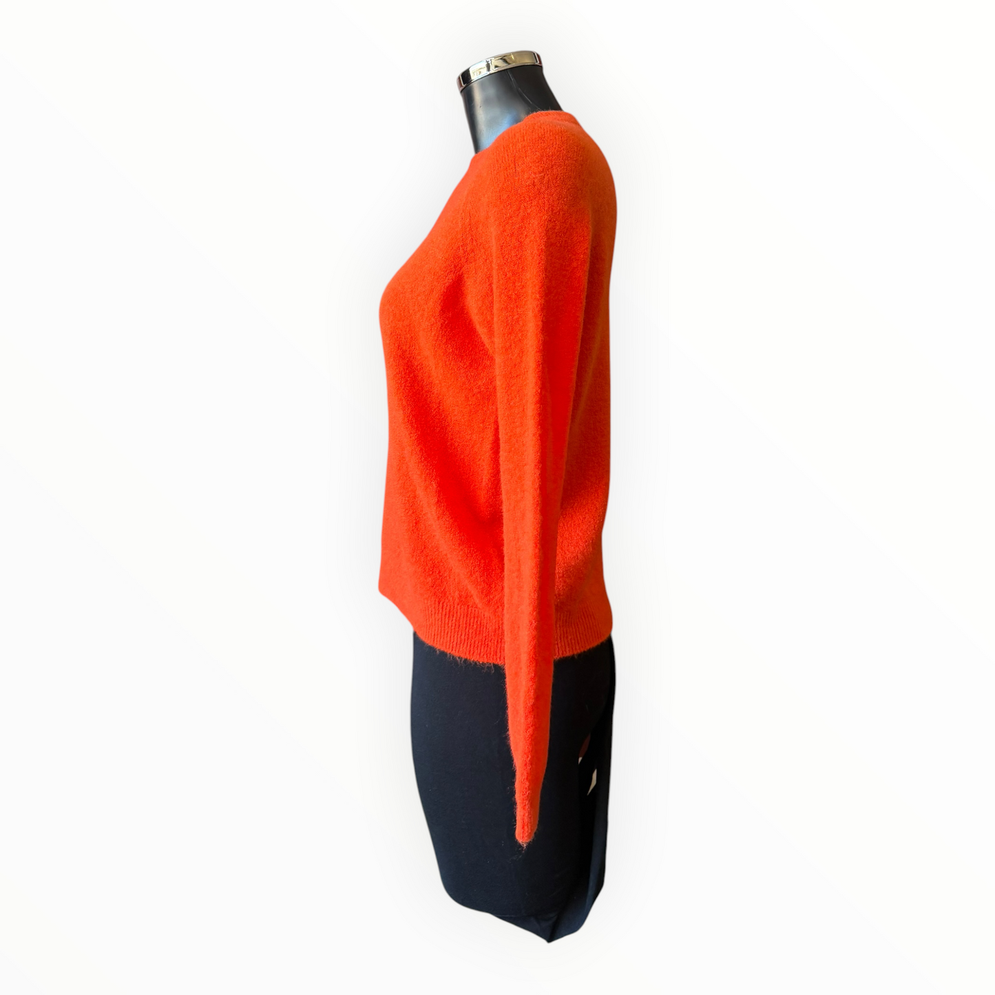 Laurie alpaca blend long sleeve jumper - Orange