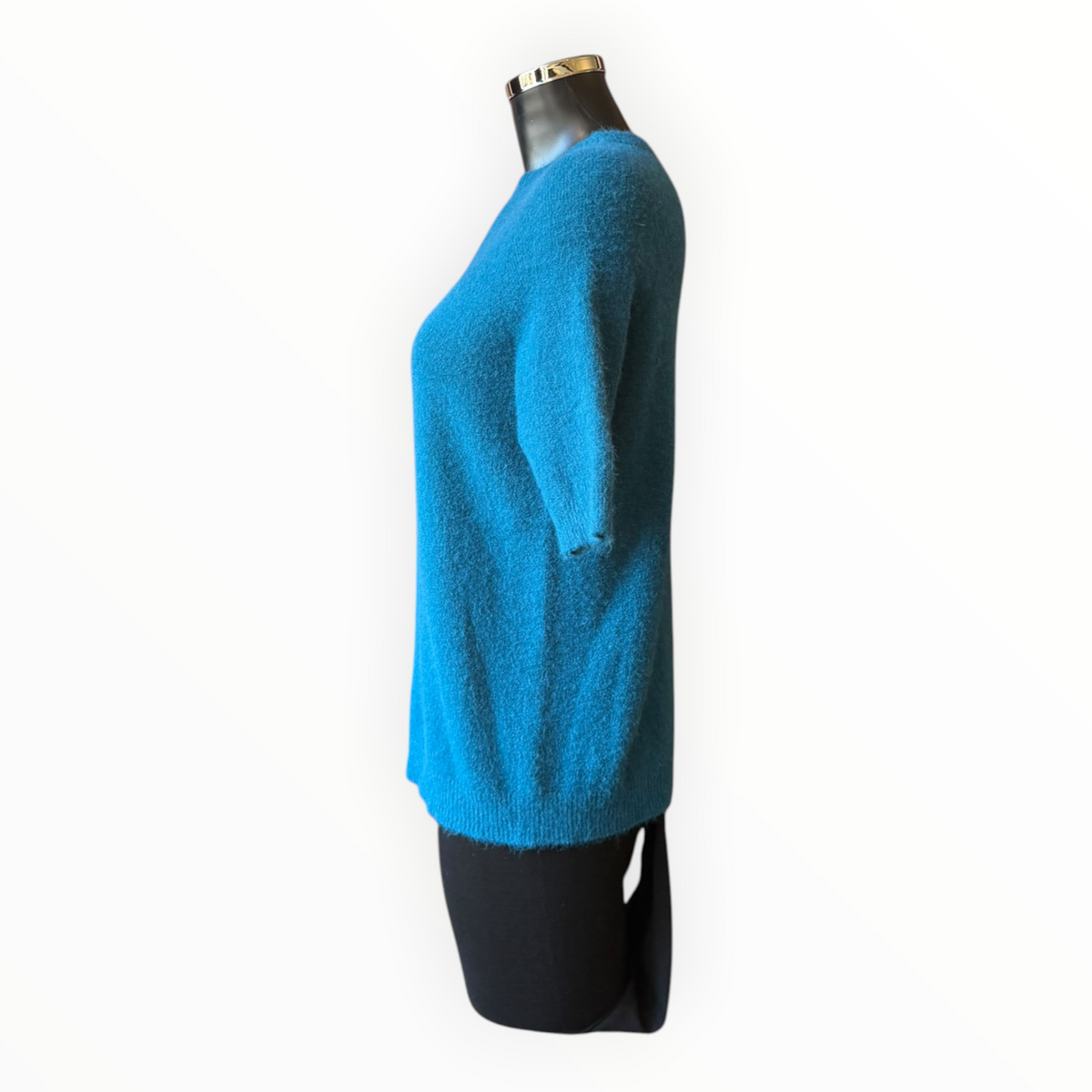 Laurie alpaca blend short sleeve jumper - Teal