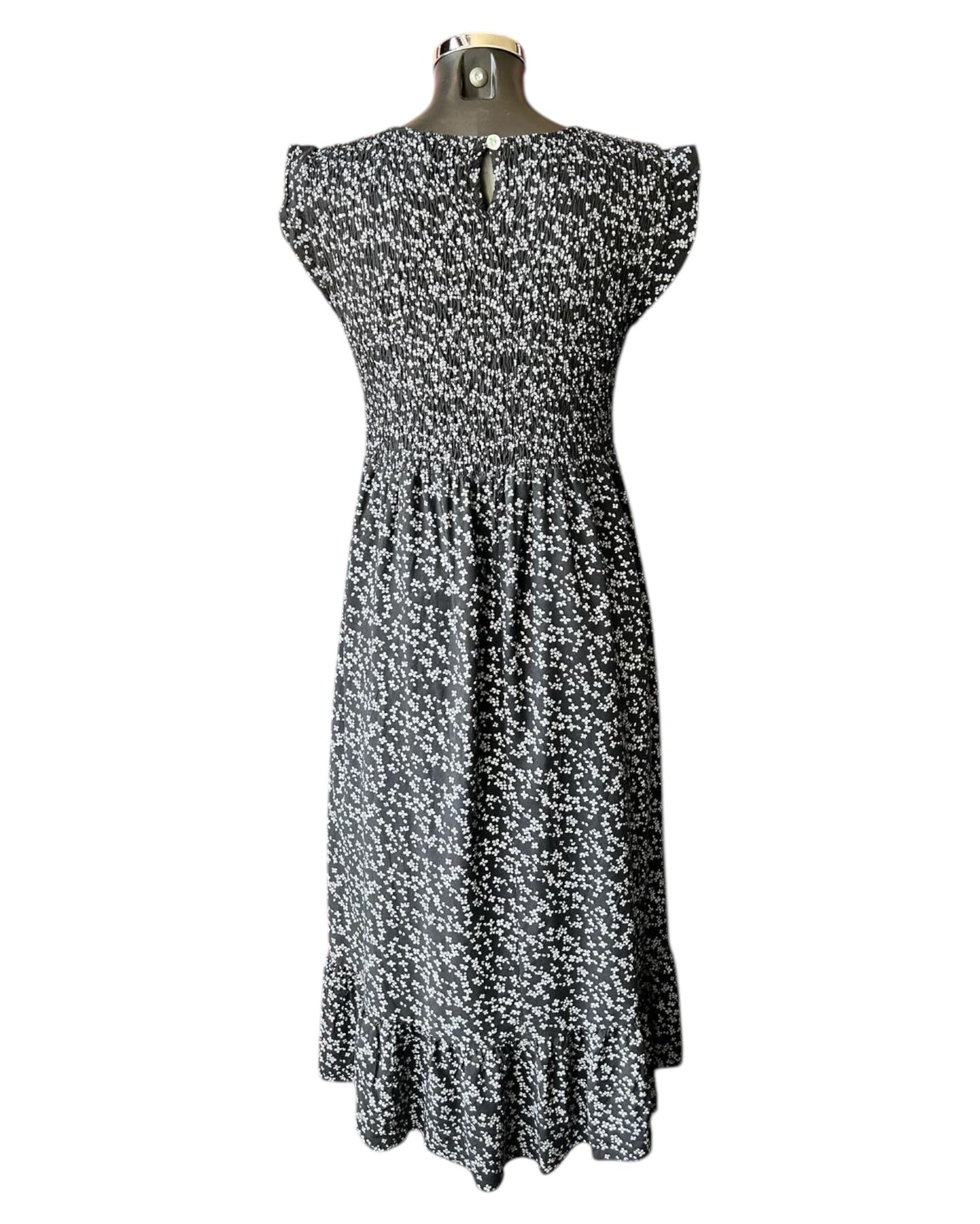 Molly ditsy print dress - Black