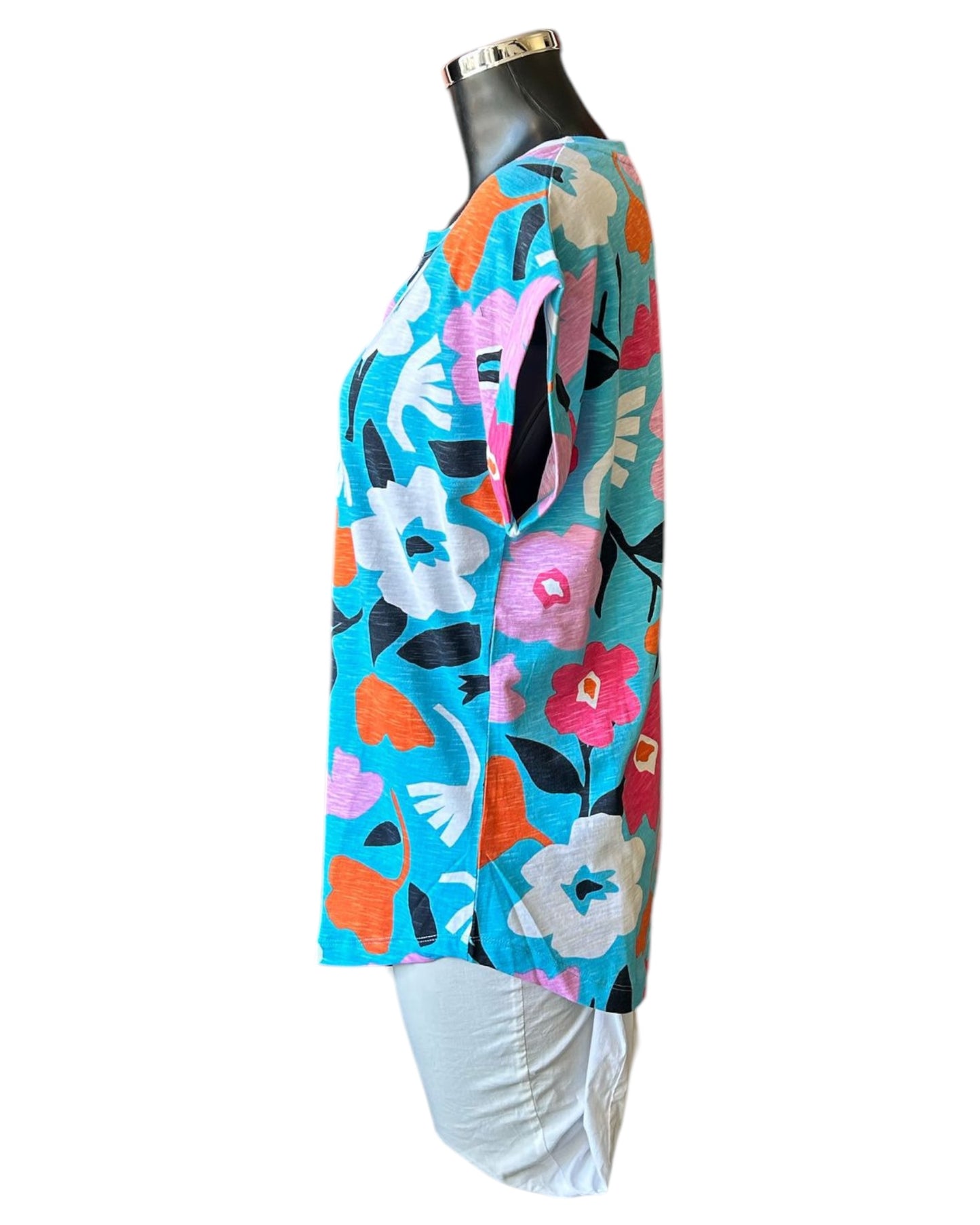 Foil roll play t-shirt - Bold blooms