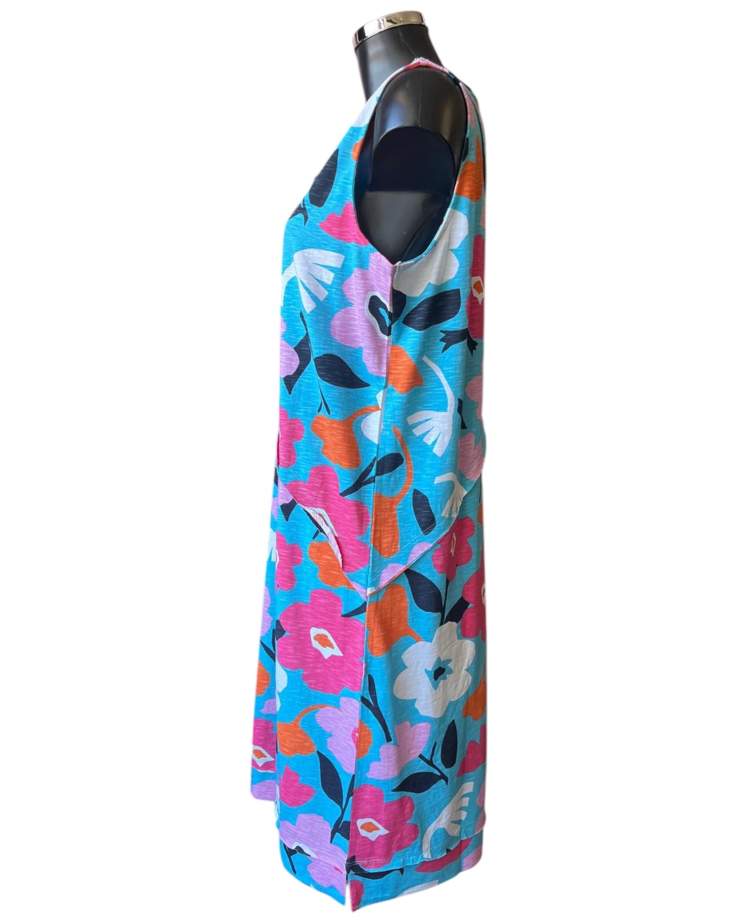 Foil angle divine dress - Bold blooms