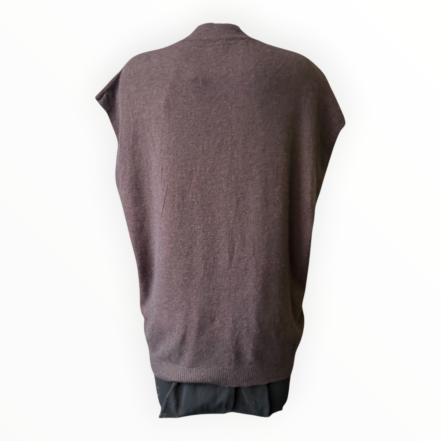 Patsy v neck tank top jumper - Chocolate