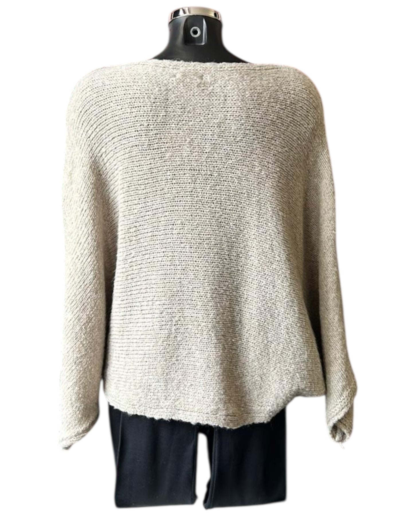 Tessa cross over layering jumper - Beige