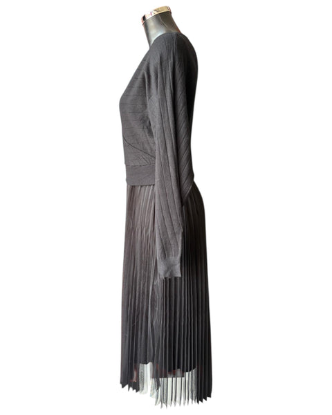 Grace 2 piece dress and jumper set - Black