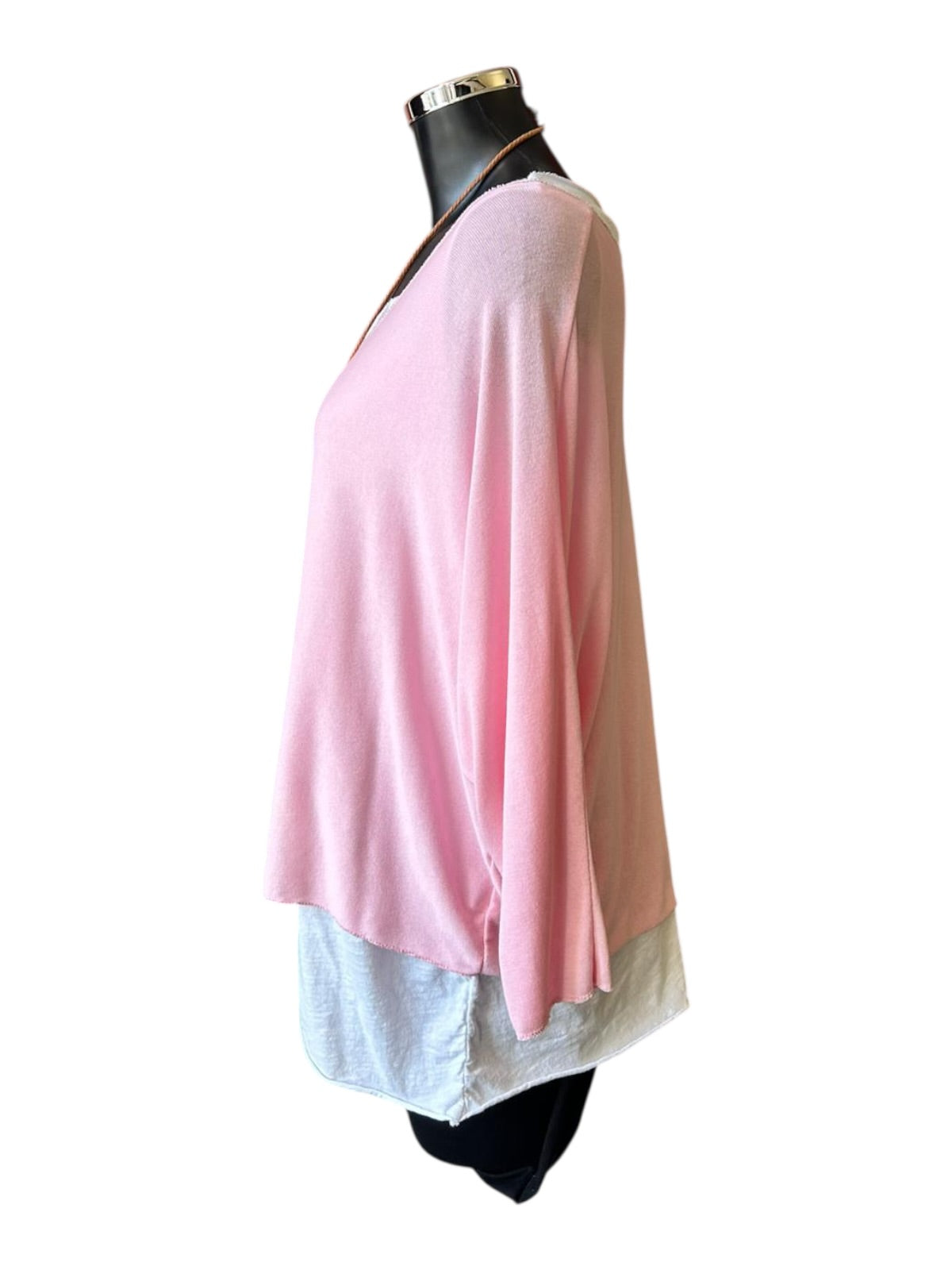 Anya 3 piece layered top set - Pink