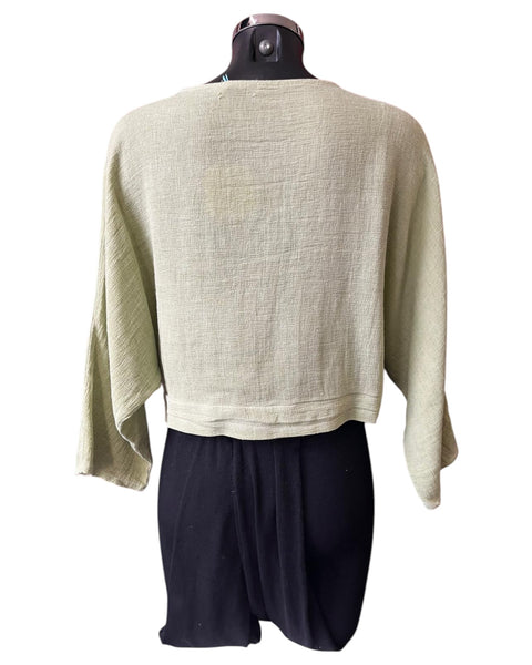 Casey range tie front bolero - Lime