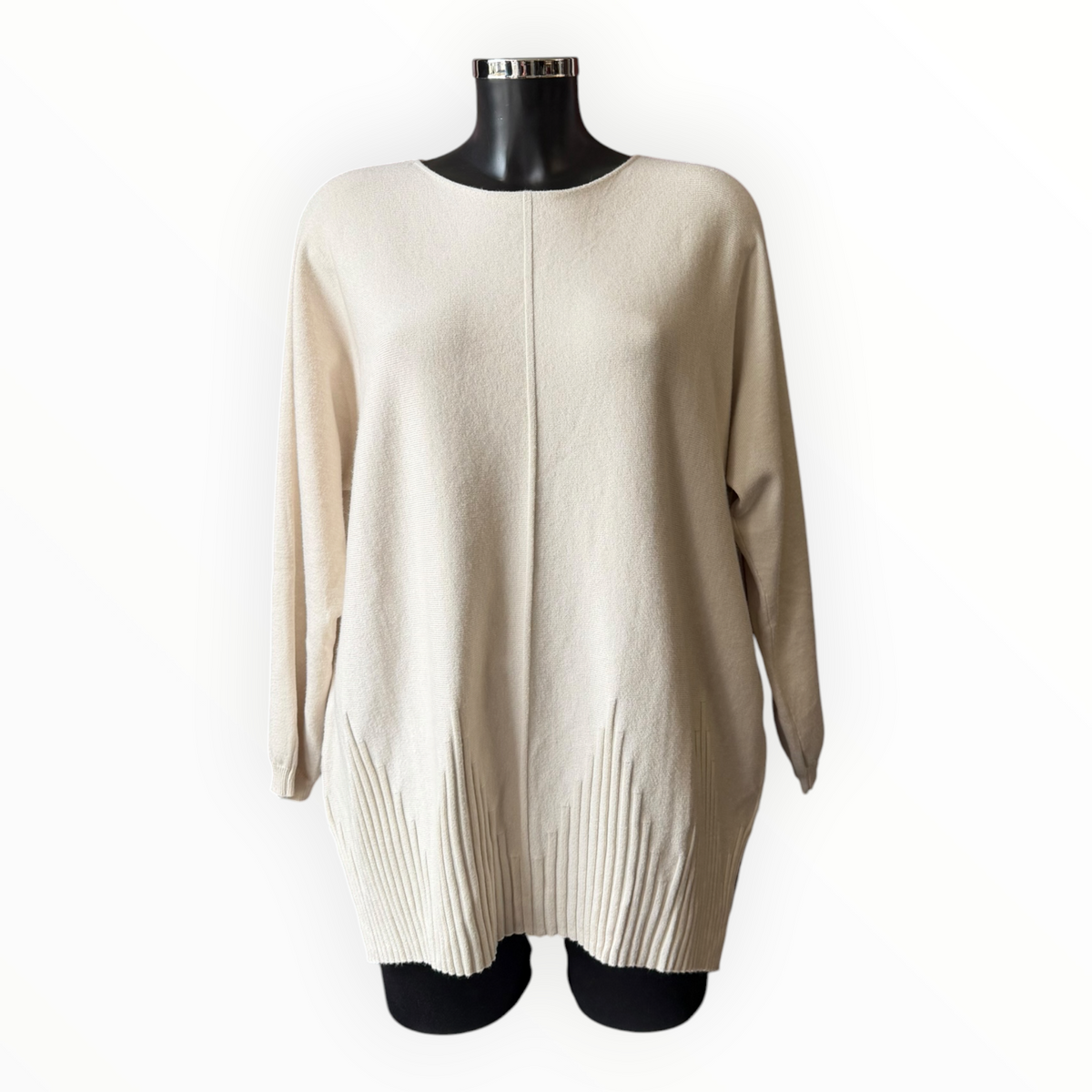 Courtney seam front jumper - Beige