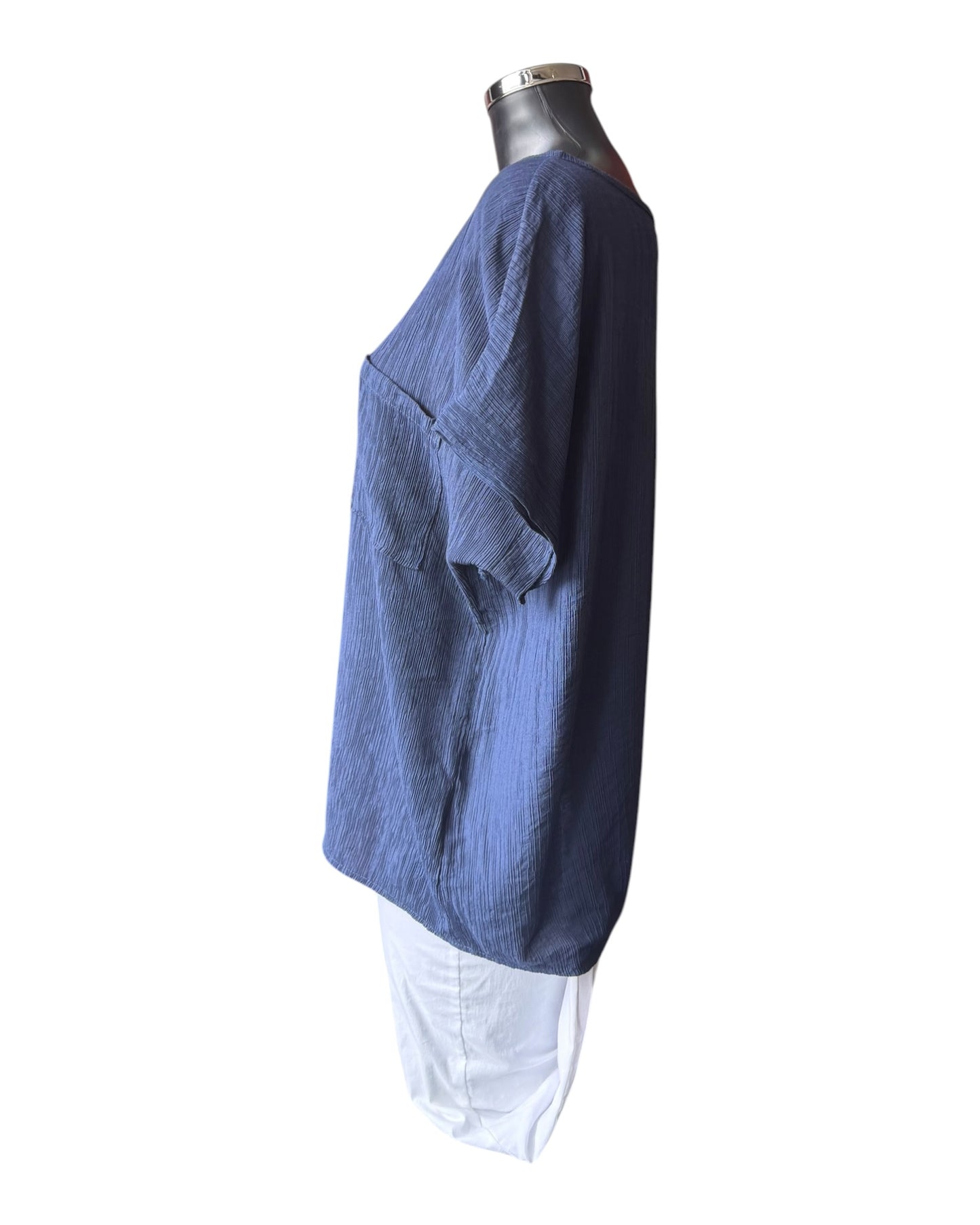 Milly range single pocket top - Navy