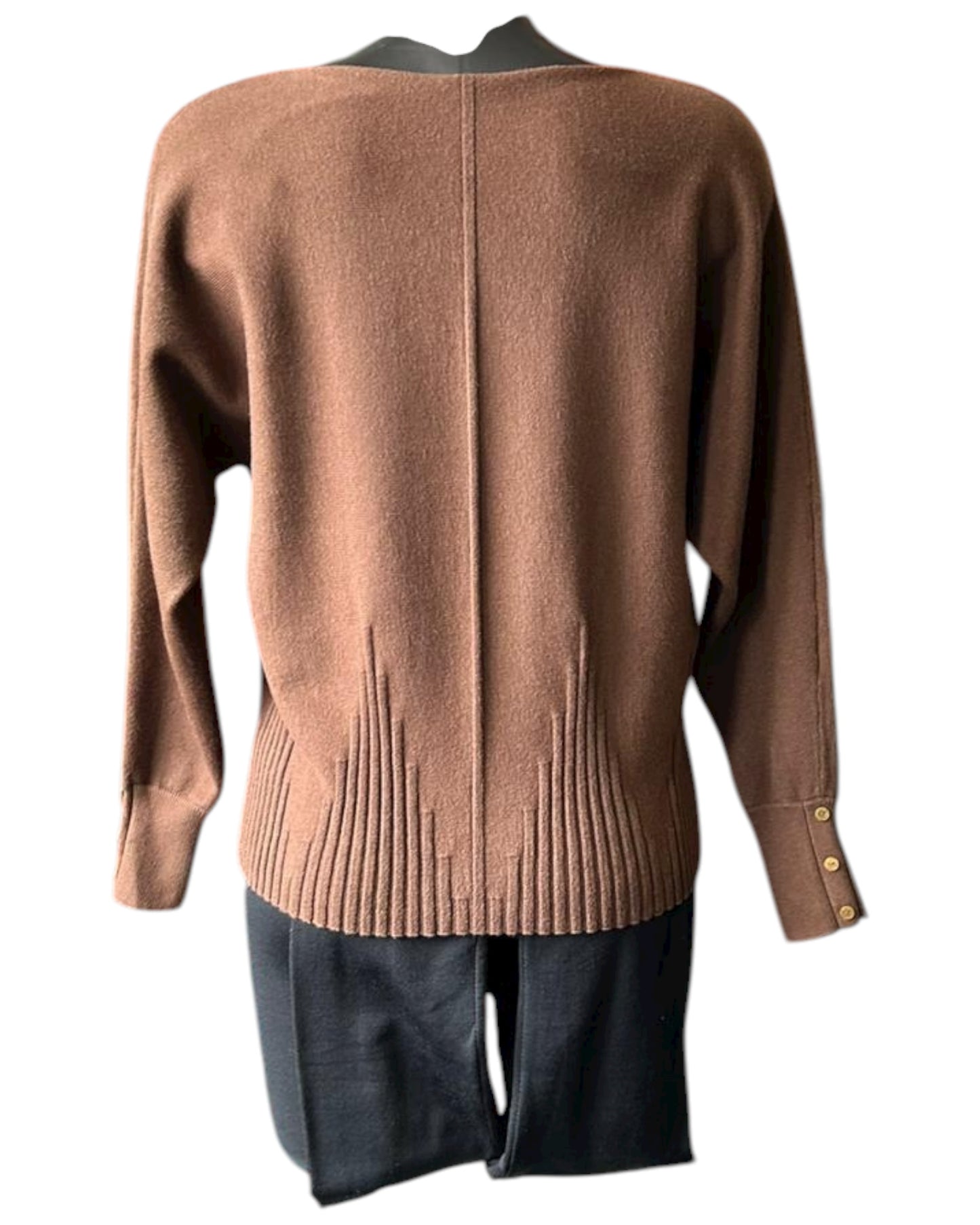 Lauren line detail jumper - Chocolate
