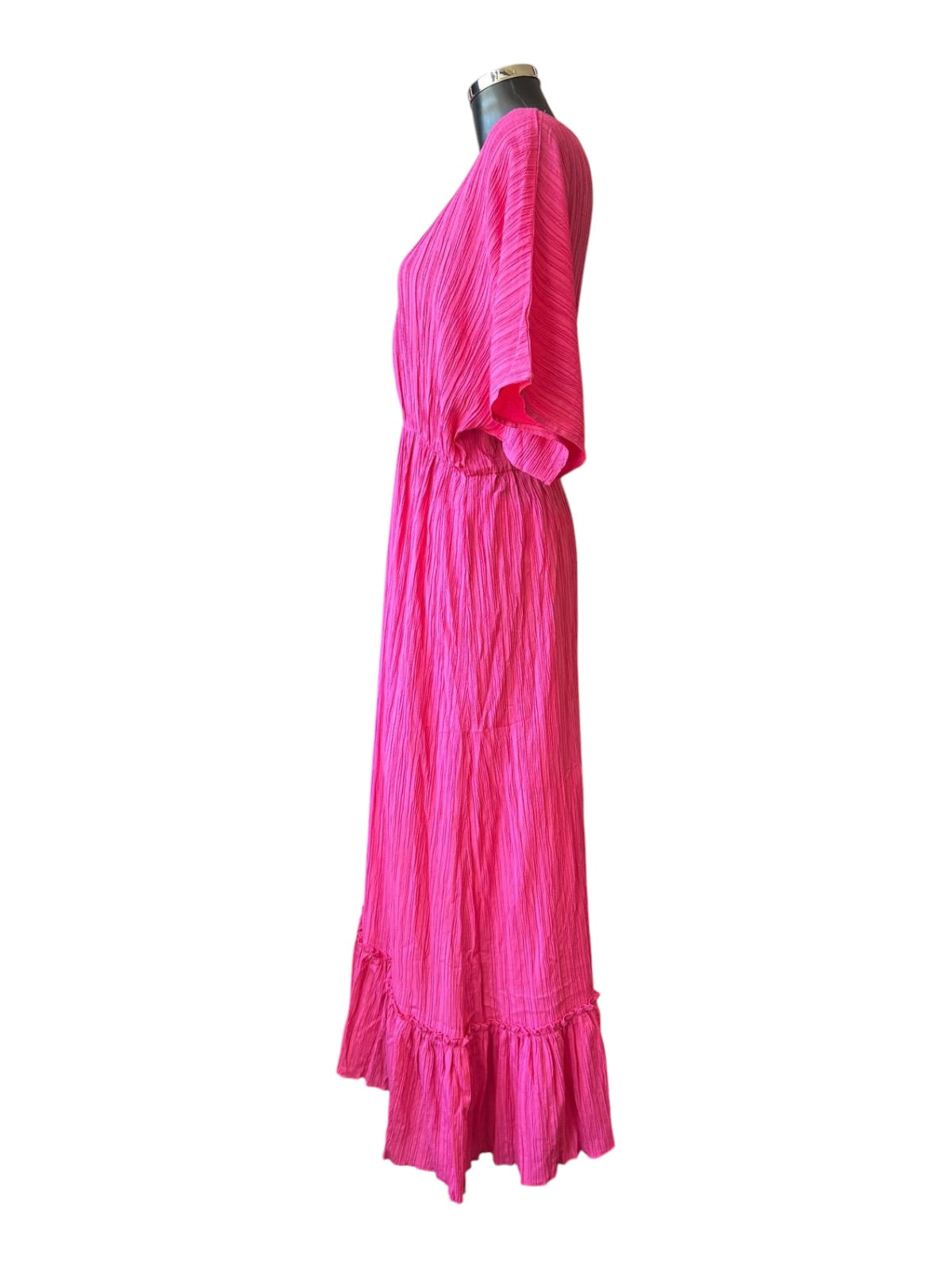 Lola kaftan gold rope trim dress - Pink