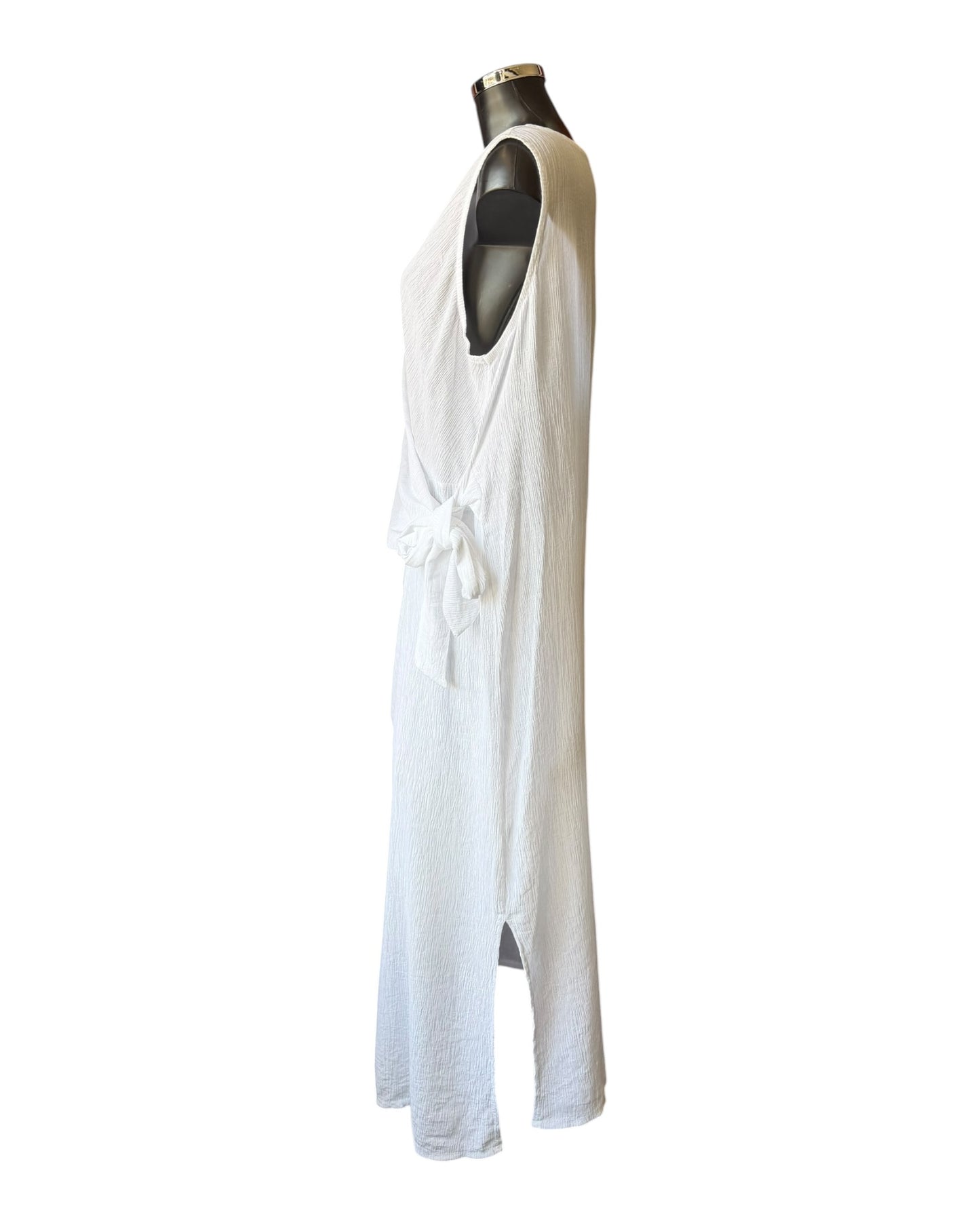 Milly range tie side dress - Beige
