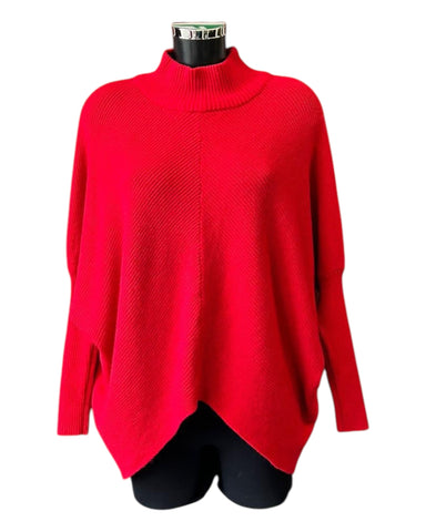 Ellen turtle neck jumper - Red