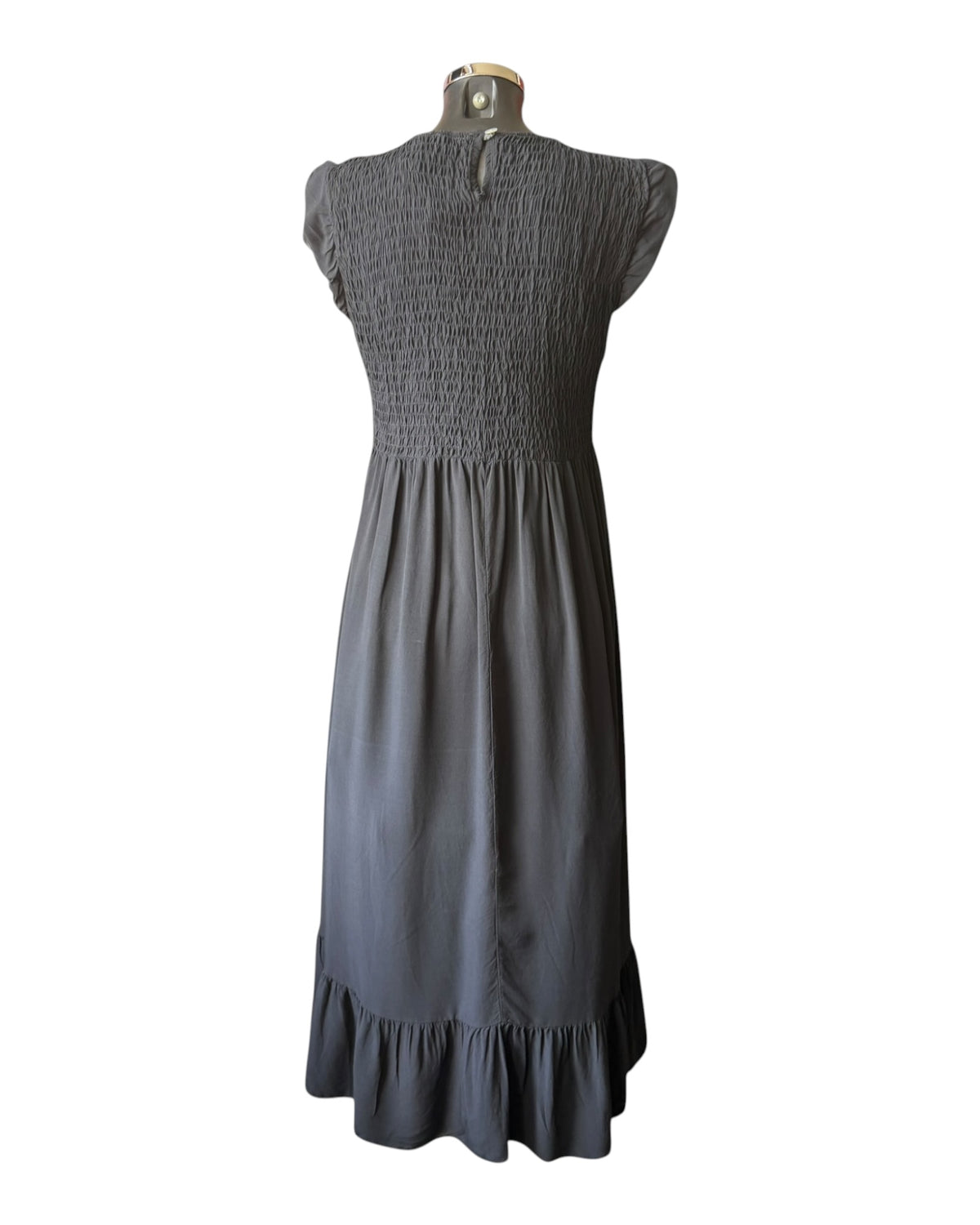 Molly plain midi dress - Black