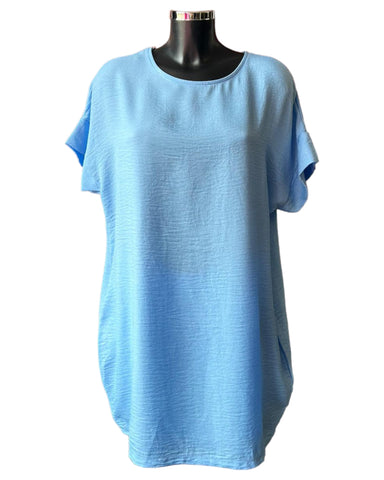 Cassidy tunic top - Pale Blue