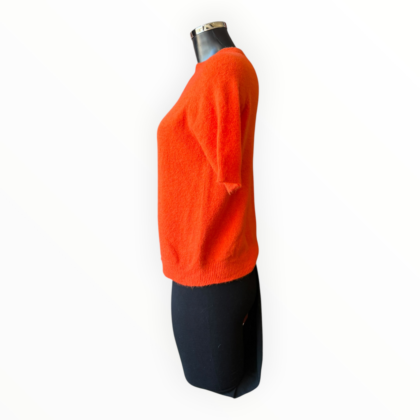 Laurie alpaca blend short sleeve jumper - Orange