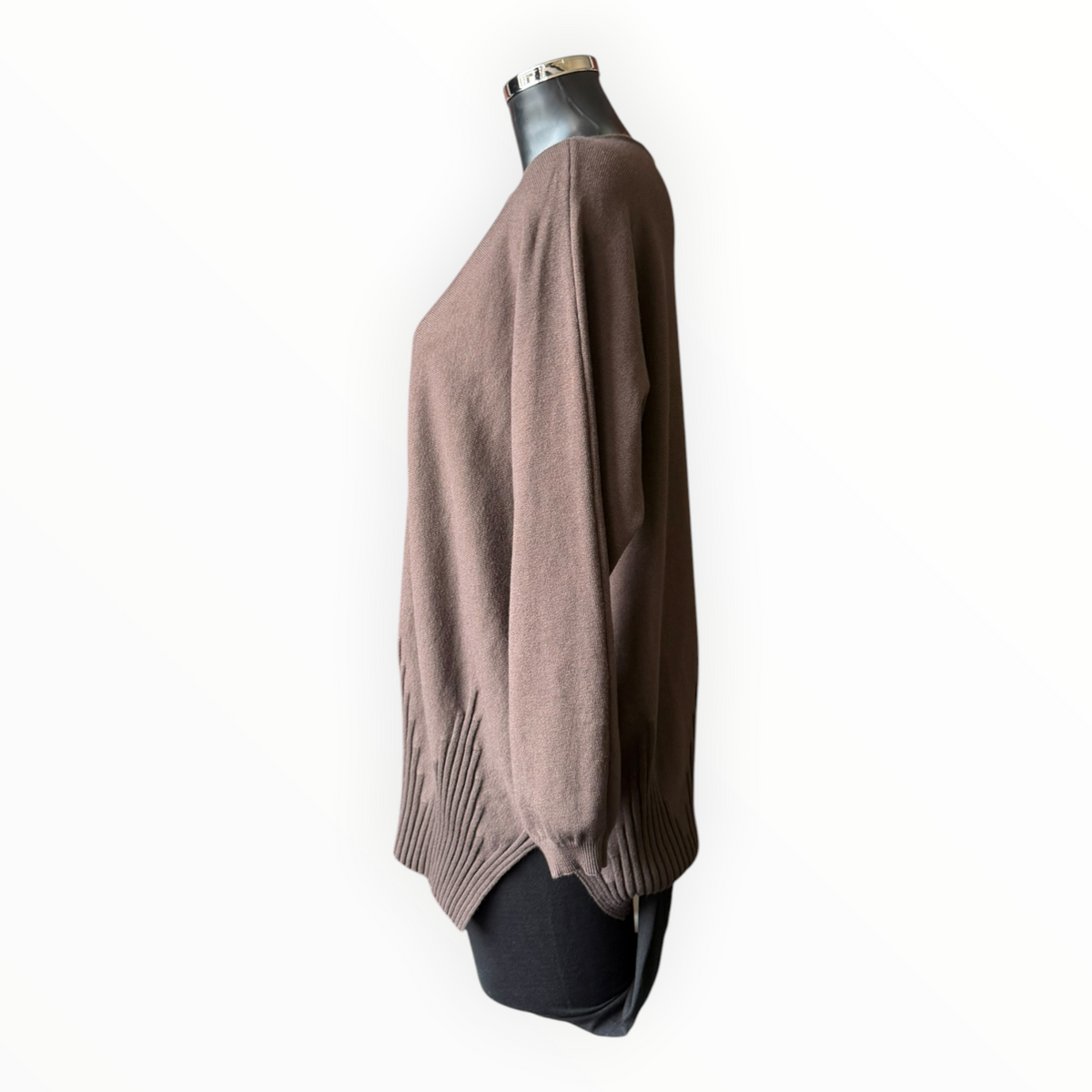 Courtney seam front jumper - Chocolate
