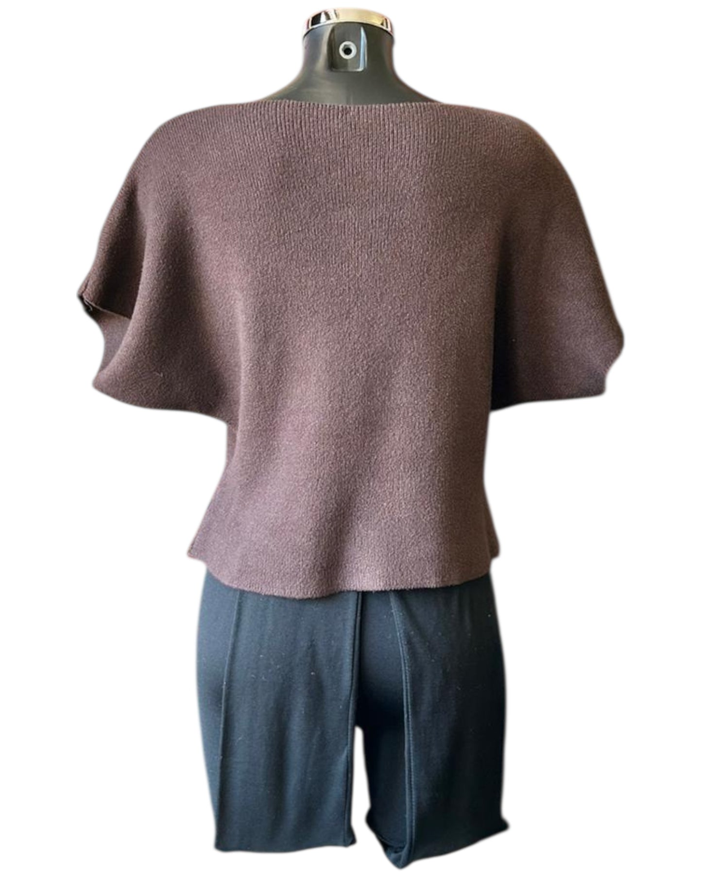 Lisa short sleeve cardigan - Chocolate
