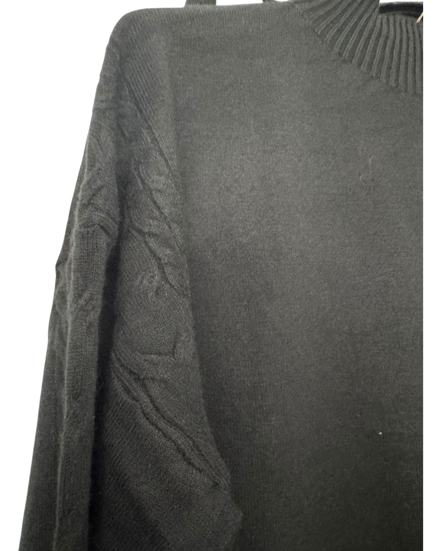 Amelia cable side coord trouser suit - Black