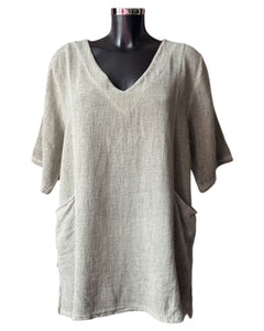 Casey range 2 pockets top - Khaki