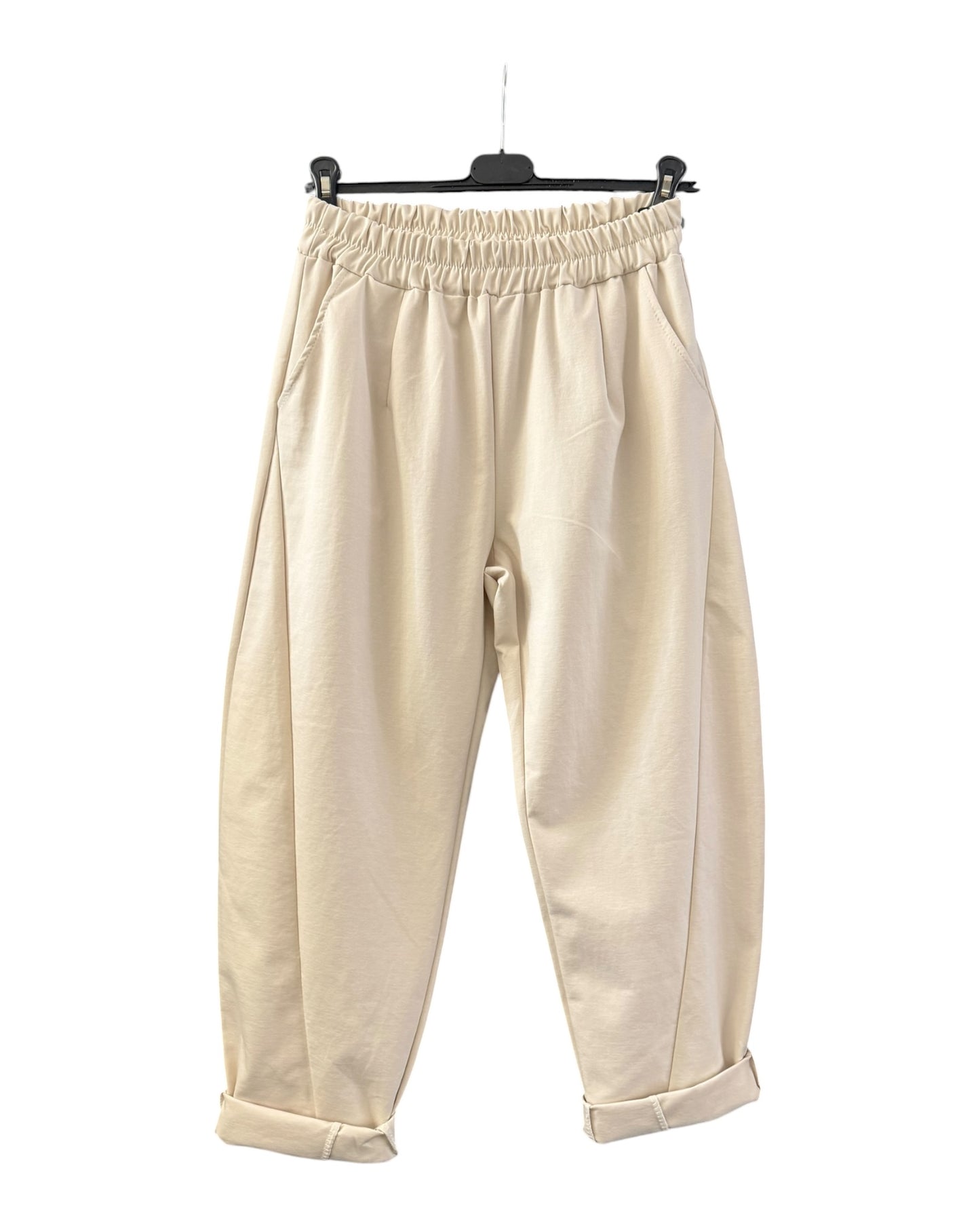 Priya jersey balloon trousers - Stone