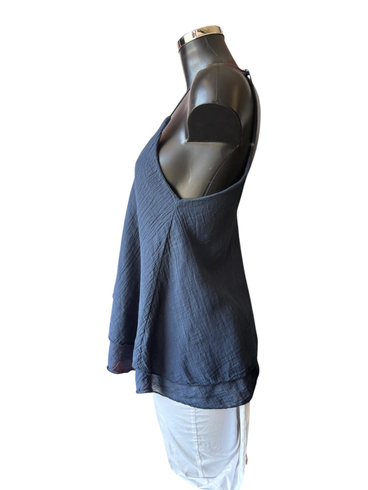 Melissa strappy swing vest - Navy