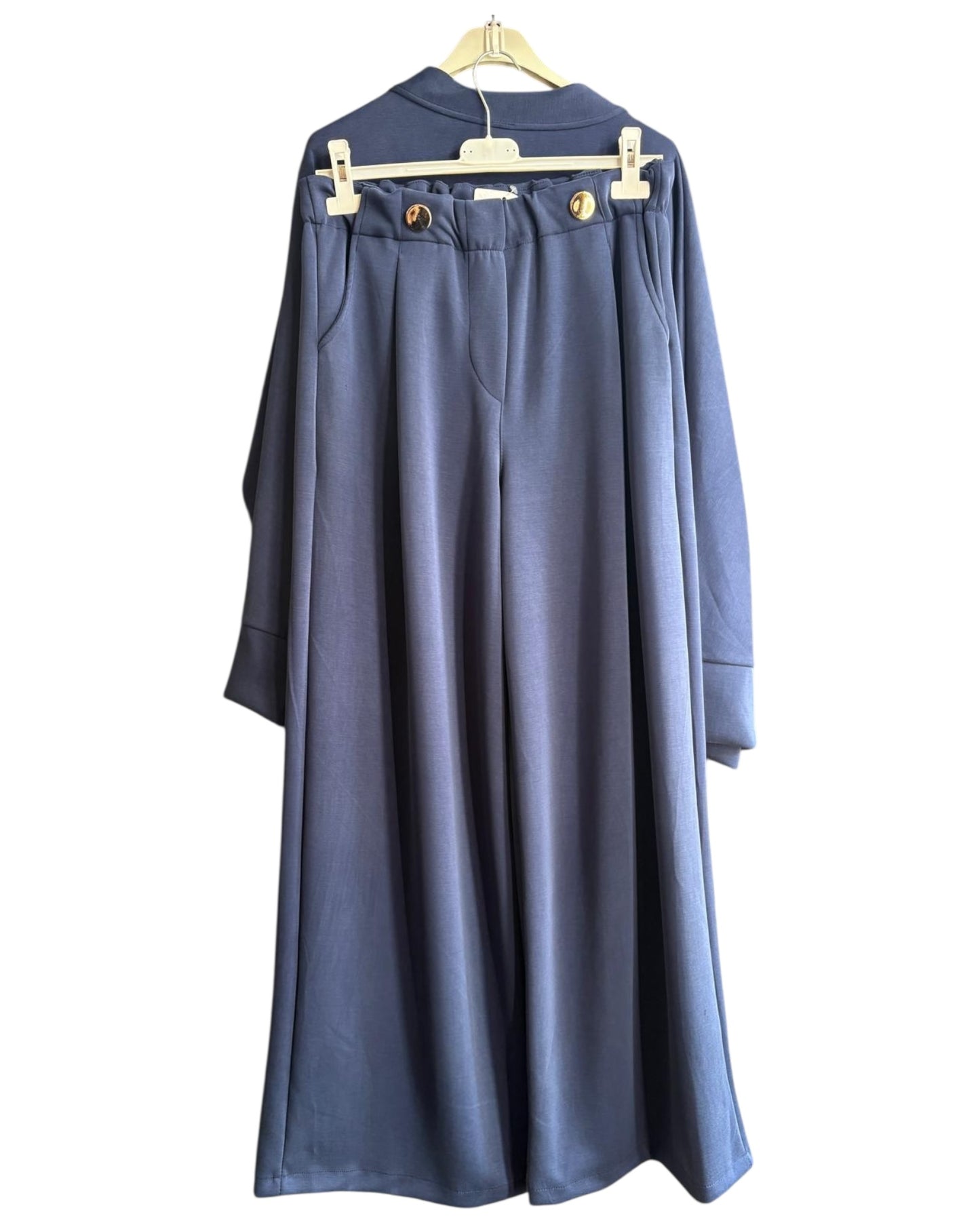 Lola cardigan co-ord trouser suit - Navy