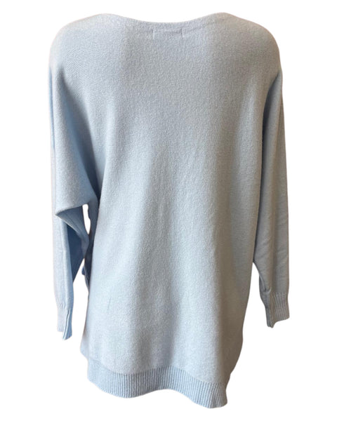 Connie pocket button side jumper - Blue