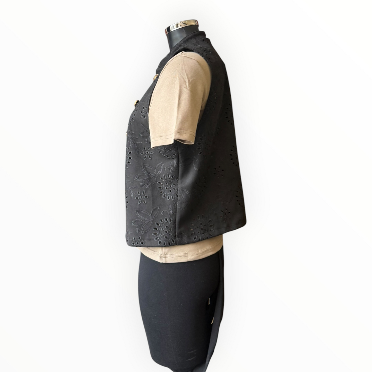 Delilah anglaise military waistcoat - Black