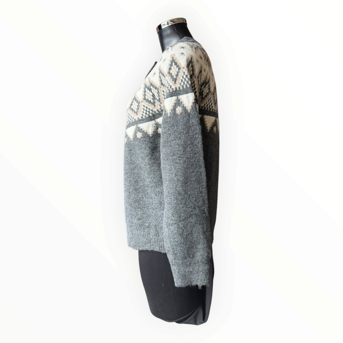 Willow fair isle cardigan - Grey