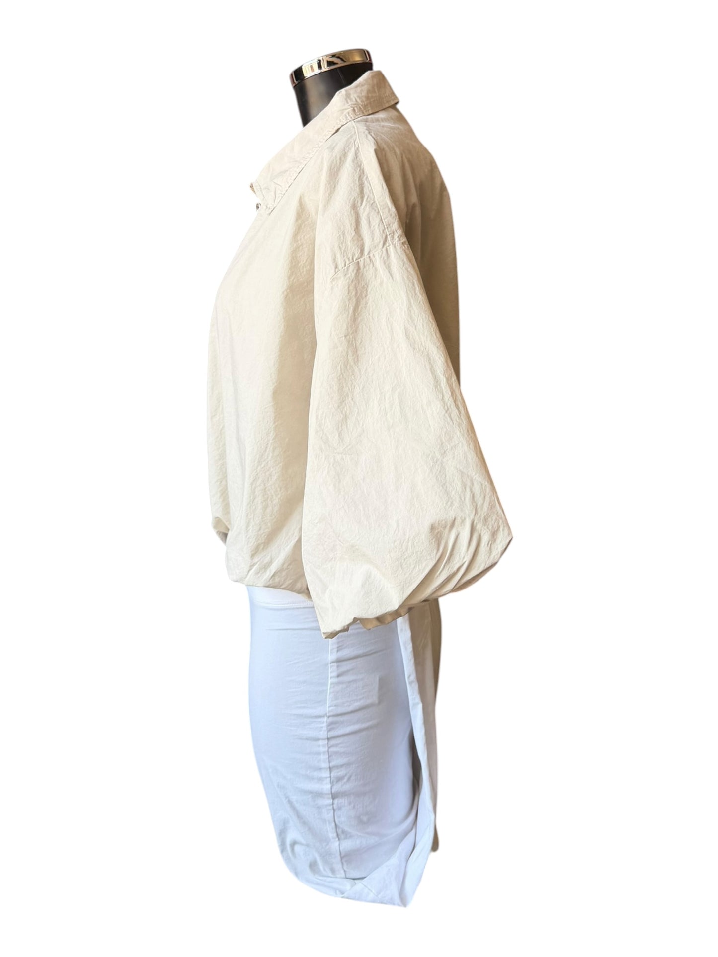 Lara bubble hem lightweight jacket - Beige