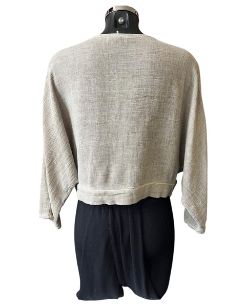 Casey range tie front bolero - Mocha