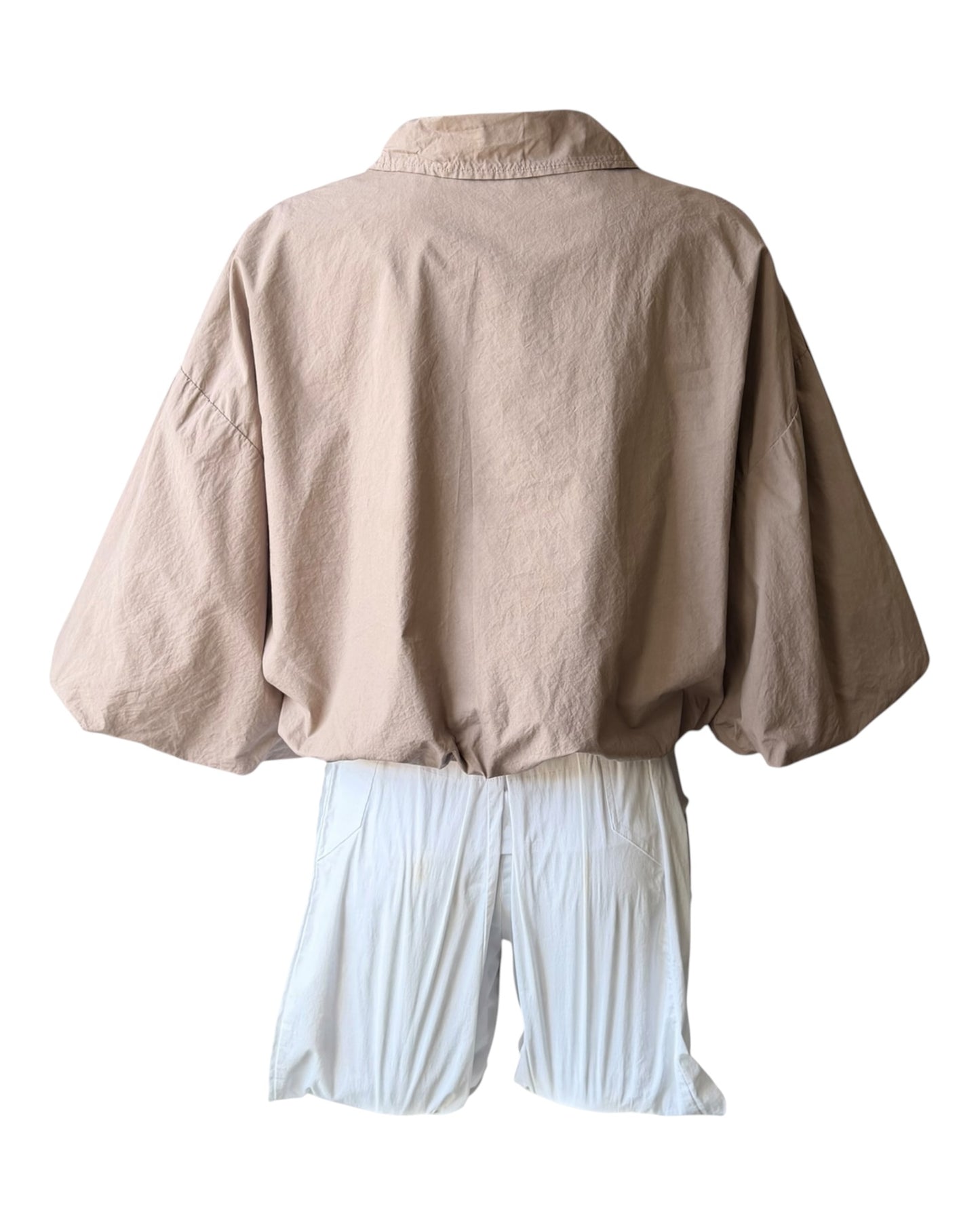 Lara bubble hem lightweight jacket - Taupe